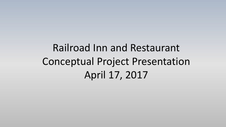 railroad inn and restaurant