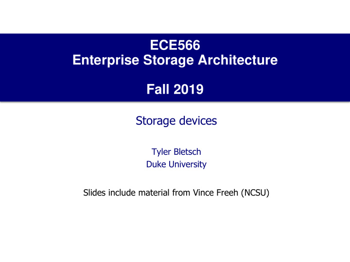 enterprise storage architecture