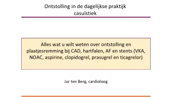 Ontstolling in de dagelijkse praktijk  casustiek  Alles wat u wilt weten over ontstolling en