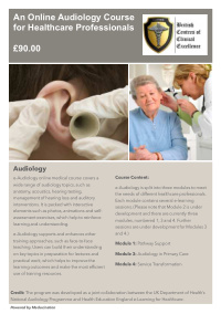 an online audiology course for healthcare professionals