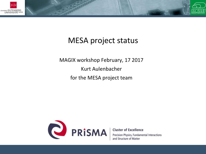 mesa project status