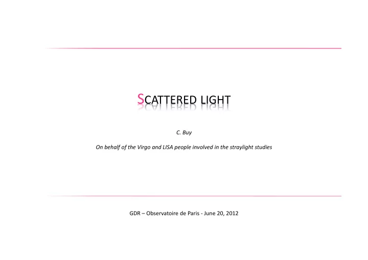 a mount of back scattered light 1