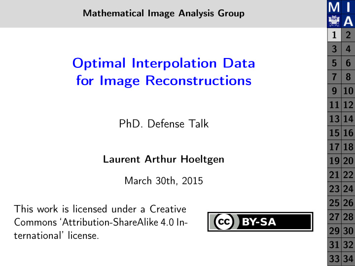 optimal interpolation data