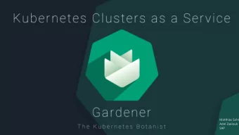 Matthias Sohn  Adel Zaalouk  SAP  From Containers to Kubernetes  From Containers to Kubernetes