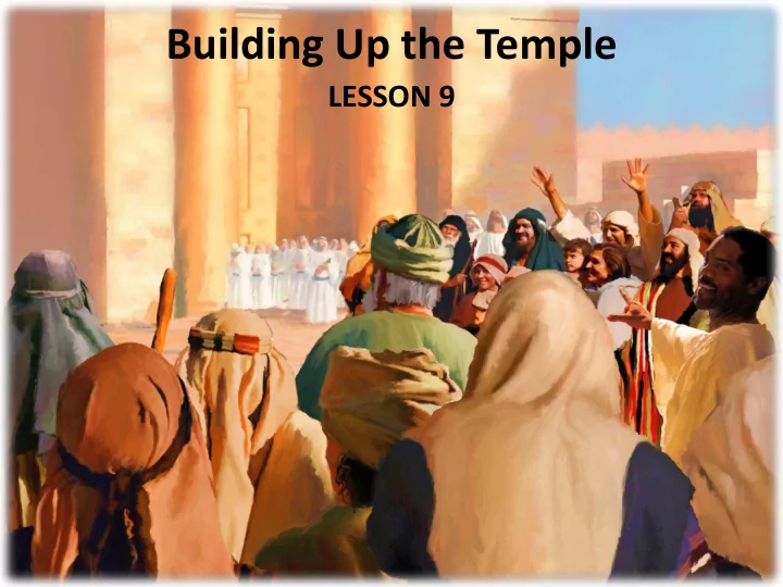 building up the temple