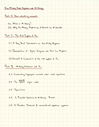 I :  The Root System of  En  . A Very  I  't  Brief - Moody Algebras  Introduction  Kac  to  .  1.2