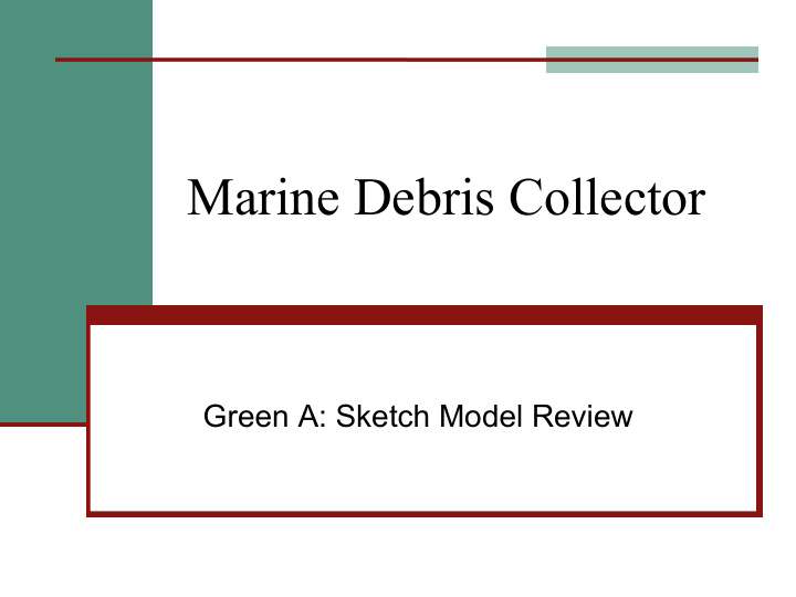 marine debris collector