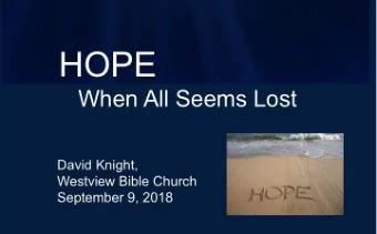 Psalms of Thanksgiving:  Psalm 18 - In my distress I called to the Lord  and he heard me. Psalm 30