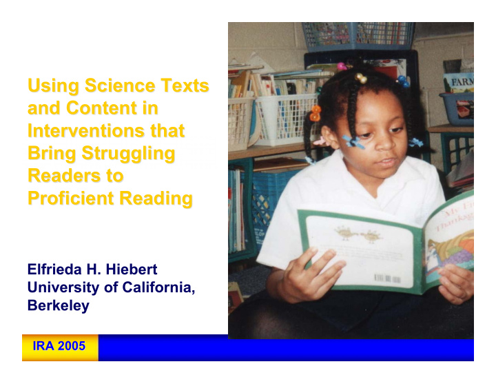 using science texts using science texts and content in