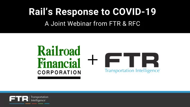 rail s response to covid 19
