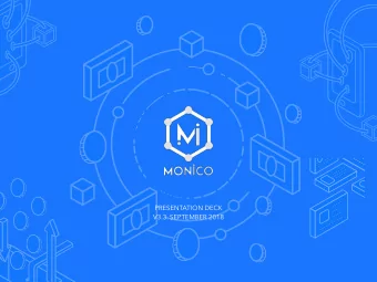 PRESENTATION DECK  V3.3. SEPTEMBER 2018  A mobile-first crypto-exchange platform  that empowers