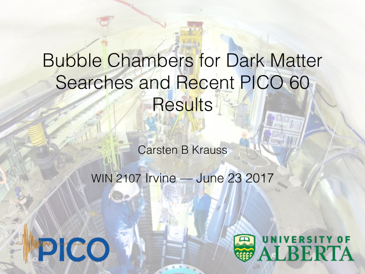 bubble chambers for dark matter searches and recent pico