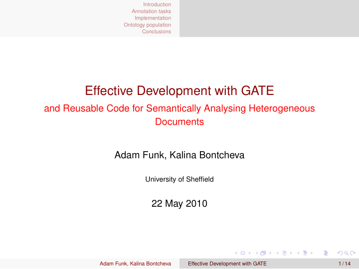 effective development with gate