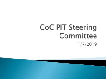 1/7/2019  Launch Sites  Volunteers  Incentives  Survey Instrument  Training