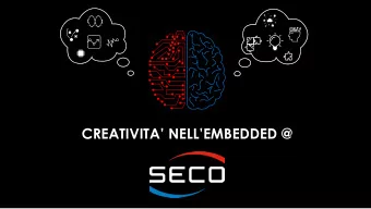 CREATIVITA NELLEMBEDDED @  COMPANY OVERVIEW  Experience  HR Since 1979 206 people SECO