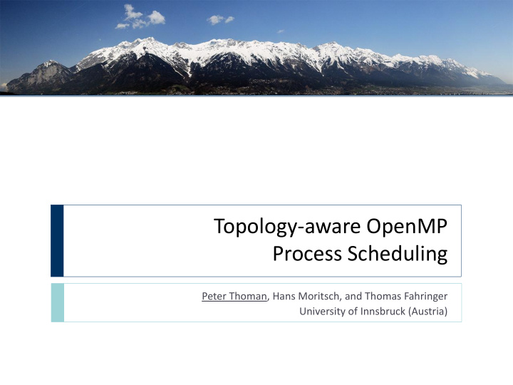 topology aware openmp