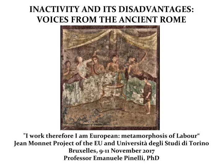 voices from the ancient rome