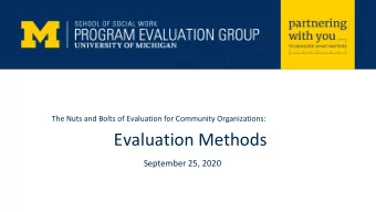 Evaluation Methods  September 25, 2020  Housekeeping  Microphones are muted. To obtain