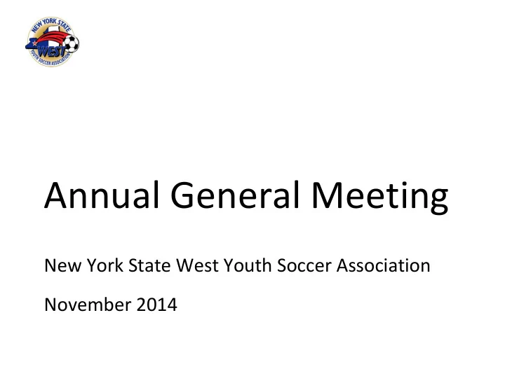 annual general meeting
