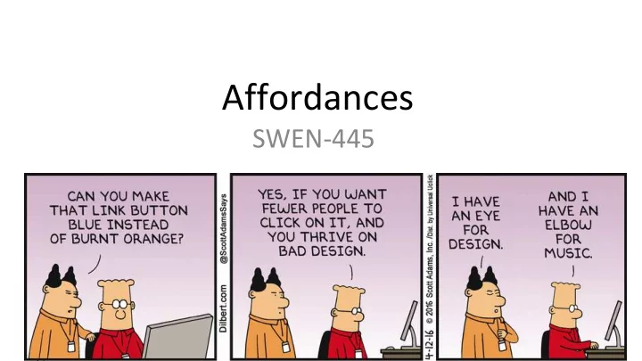 affordances