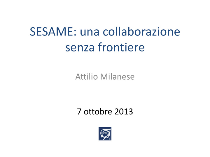 sesame una collaborazione