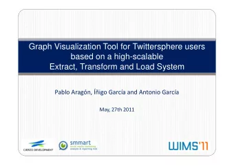 Graph Visualization Tool for Twittersphere users  based on a high-scalable  Extract, Transform and