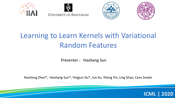 learning to learn kernels with variational random features