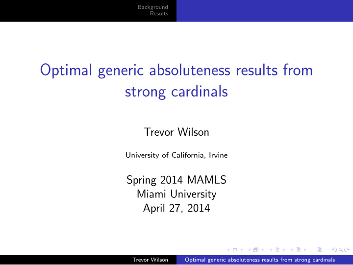 optimal generic absoluteness results from strong cardinals