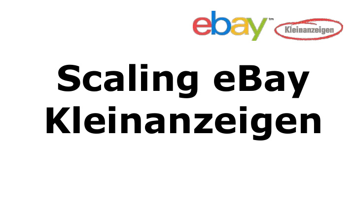scaling ebay kleinanzeigen intro myself manuel aldana tu
