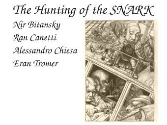 The Hunting of the SNARK  Nir Bitansky  Ran Canetti  Alessandro Chiesa  Eran Tromer  Succint