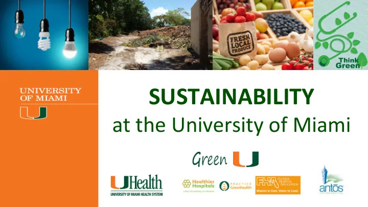 sustainability