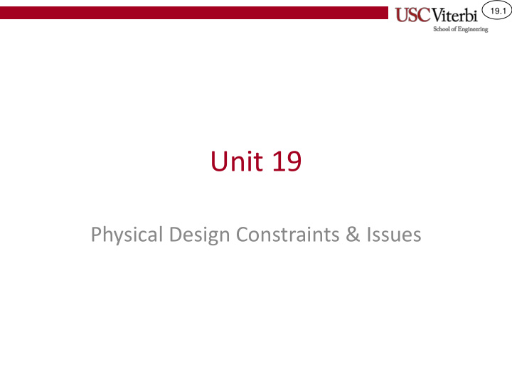 unit 19