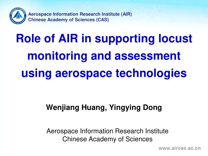 role of air in supporting locust