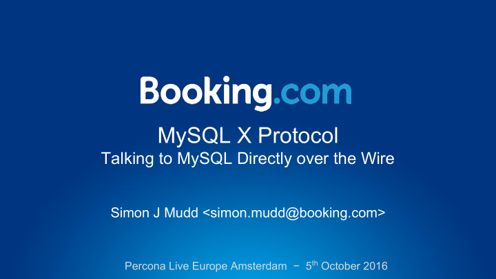 mysql x protocol