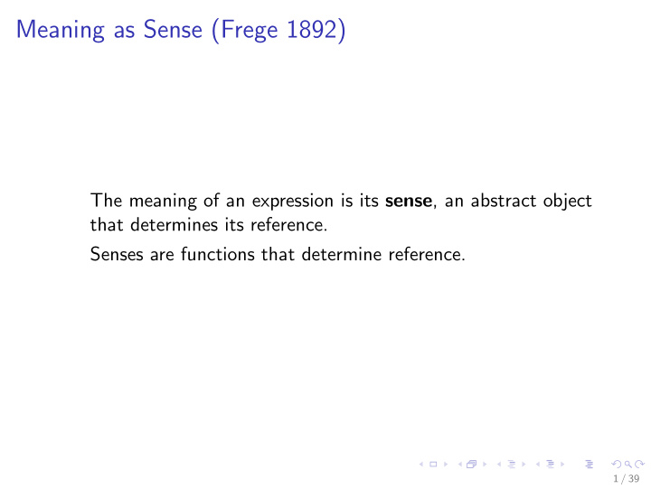 meaning as sense frege 1892