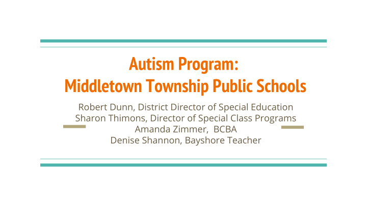 autism program middletown township public schools