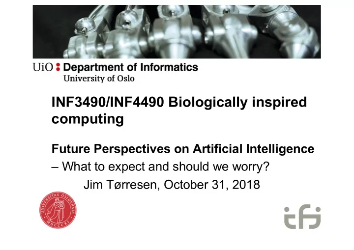 inf3490 inf4490 biologically inspired computing