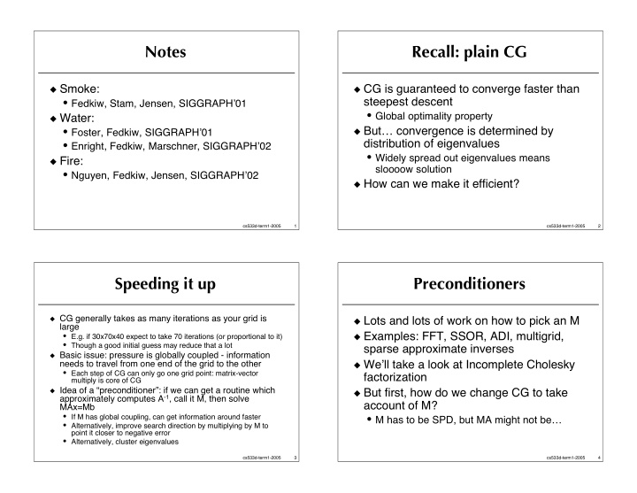 notes recall plain cg