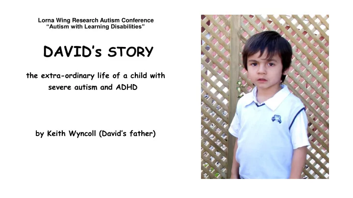 david s story successes and challenges