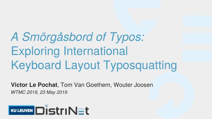 a sm rg sbord of typos exploring international keyboard