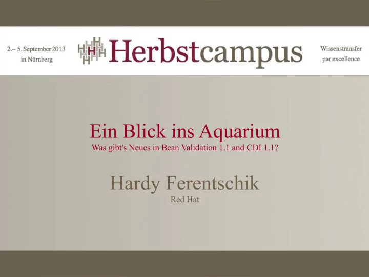 ein blick ins aquarium