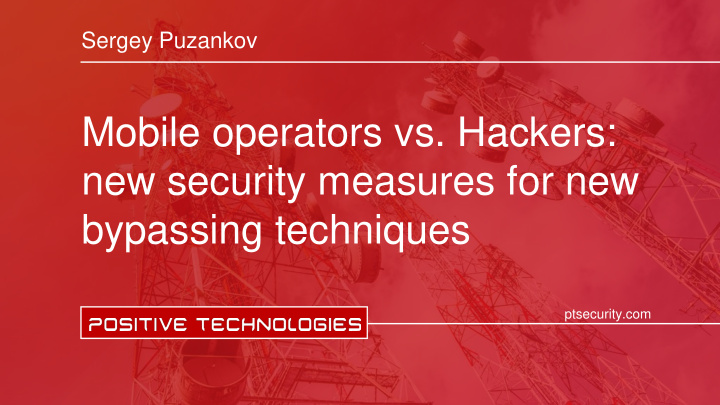 mobile operators vs hackers