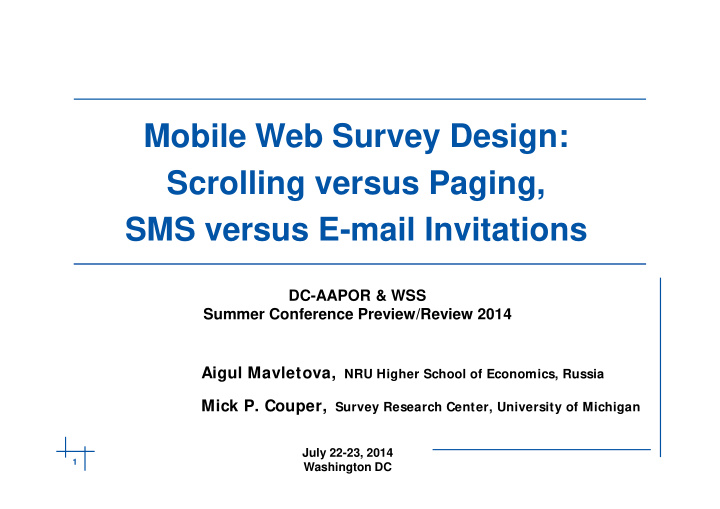 mobile web survey design scrolling versus paging sms