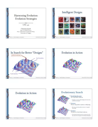 Evolutionary Search  Knowledge Reservoir  Set of possible solutions  Gleaning a reservoir of