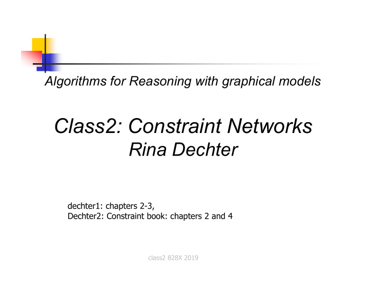 class2 constraint networks