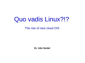 Agenda  Introduction  The players  And?  Summary  GUUG FFG FEB 2016  Me :-)  Teacher