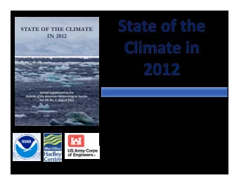 What is the Importance of this Report? Surveys the changing state and behavior of the physical