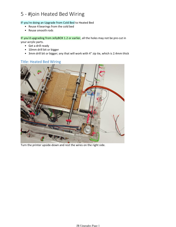 5 join heated bed wiring