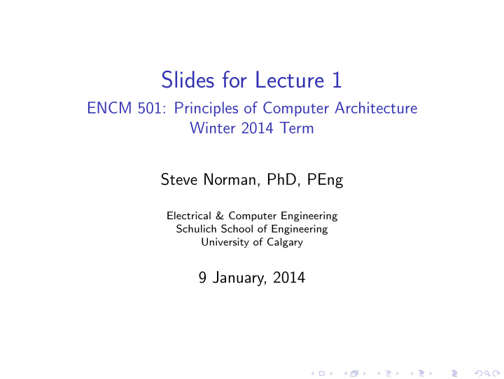 slides for lecture 1