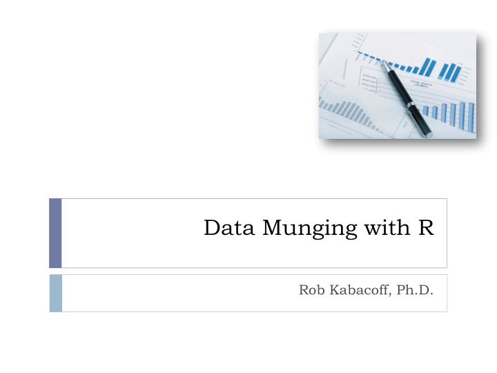 data munging with r